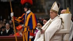 Le Pape François lors de la messe de l'Épiphanie le 6 janvier. 