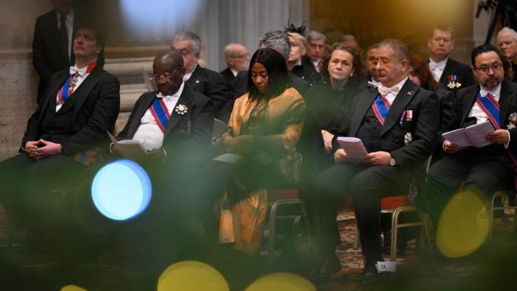 Alguns embaixadores presentes na audiência