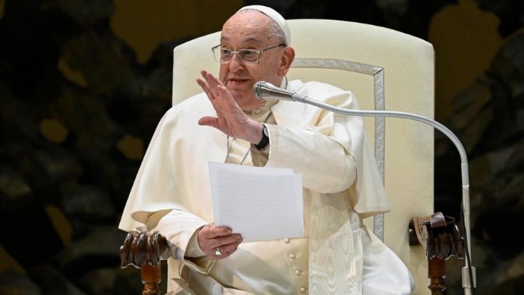 El Papa Francisco en la audiencia general del 22 de enero de 2025.