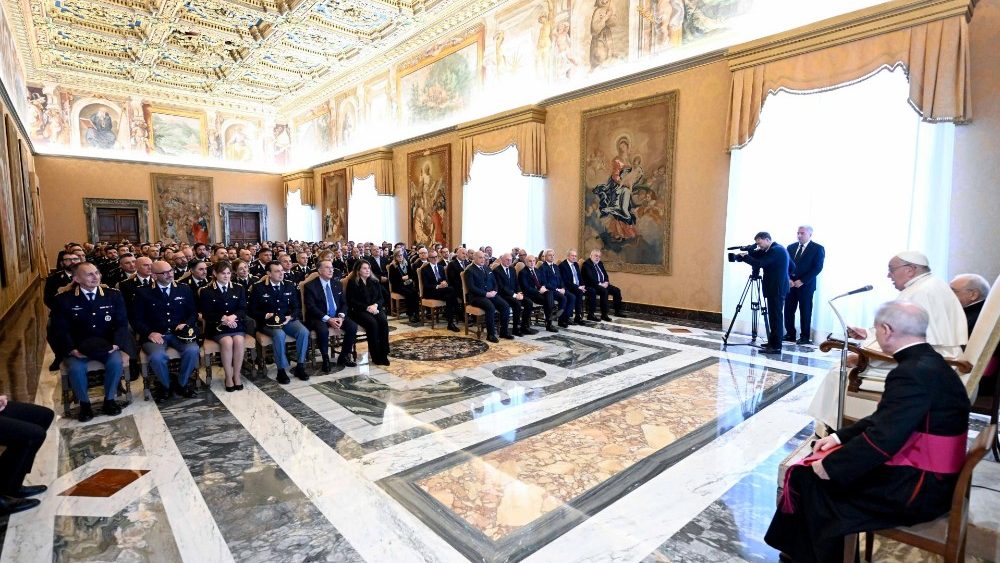 Audiência do Papa aos dirigentes e funcionários da Inspetoria de Segurança Pública do Vaticano (Vatican Media)