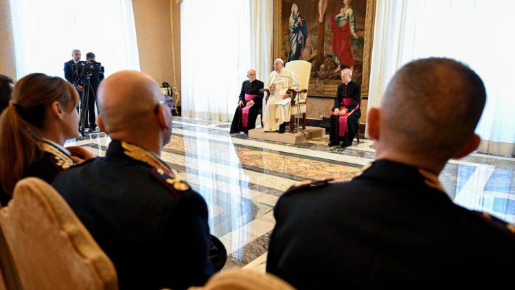 Audiência do Papa aos dirigentes e funcionários da Inspetoria de Segurança Pública do Vaticano (Vatican Media)