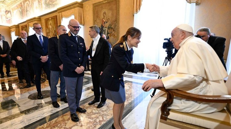Audiência do Papa aos dirigentes e funcionários da Inspetoria de Segurança Pública do Vaticano (Vatican Media)