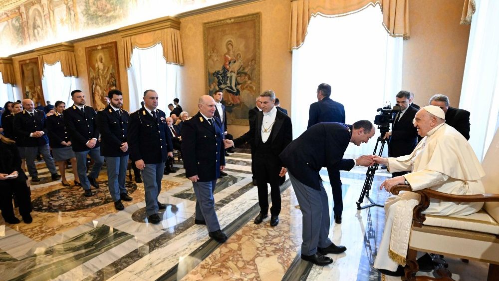 Audiência do Papa aos dirigentes e funcionários da Inspetoria de Segurança Pública do Vaticano (Vatican Media)