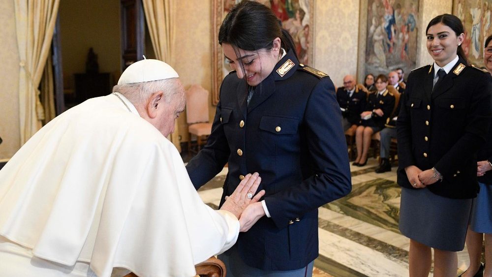 Audiência do Papa aos dirigentes e funcionários da Inspetoria de Segurança Pública do Vaticano (Vatican Media)