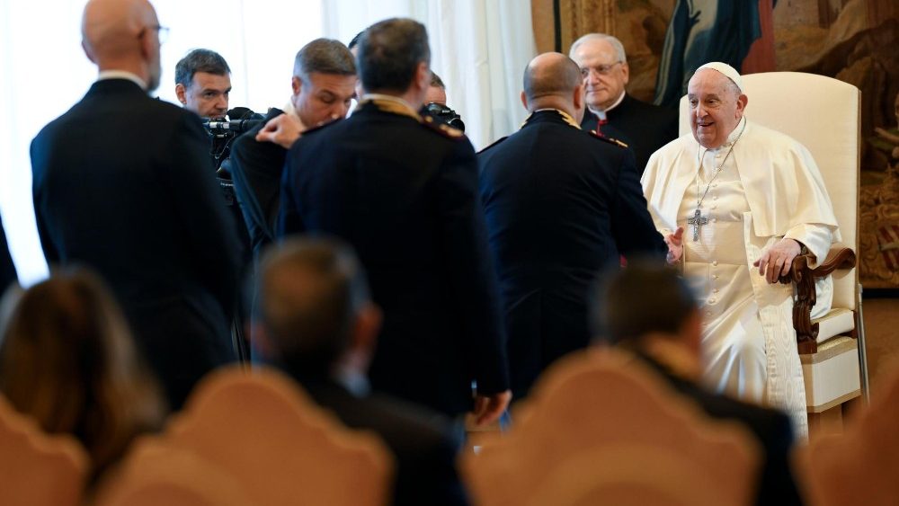 Audiência do Papa aos dirigentes e funcionários da Inspetoria de Segurança Pública do Vaticano (Vatican Media)