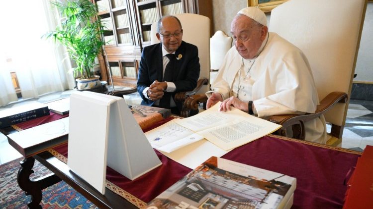 El Papa y el Presidente de Haití