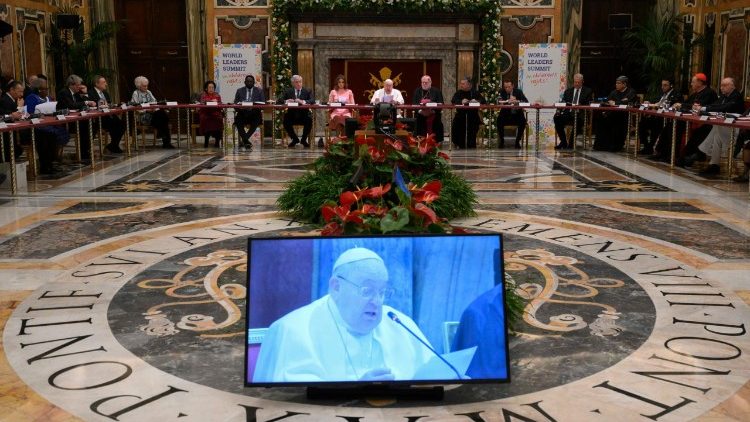 Os líderes mundiais presentes no encontro no Vaticano