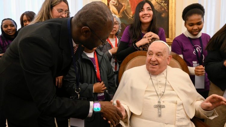 Pope Francis meets with Talitha Kum network.