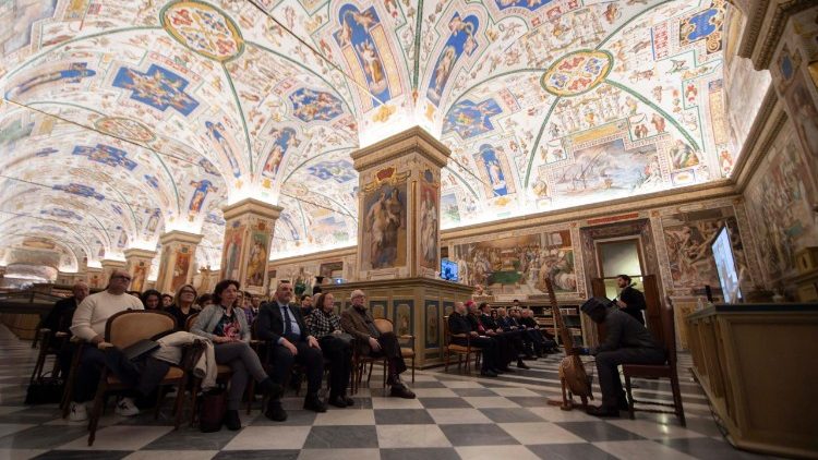 Archívna snímka z Apoštolskej knižnice