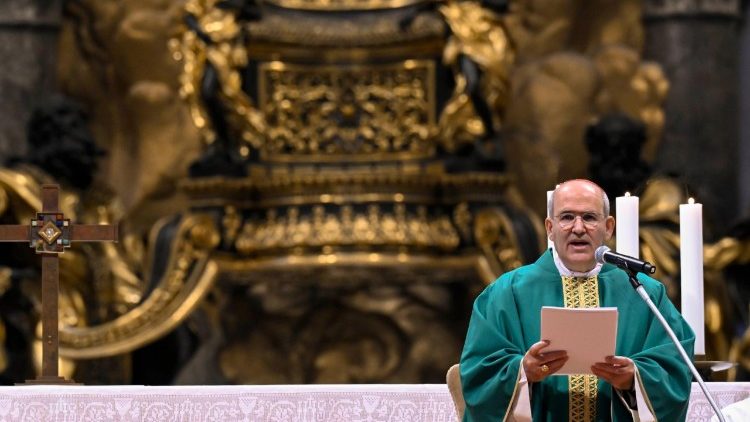 Kardinal José Tolentino Calaça de Mendonça bei der Messe zur Heilig-Jahr-Feier, die Kunst und Kultur gewidmet ist