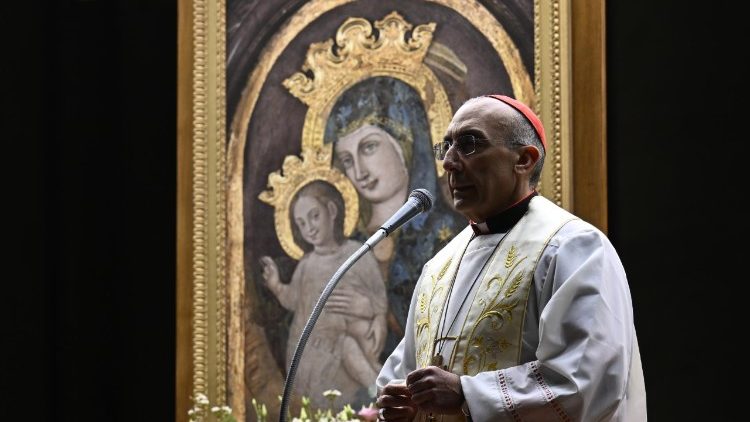 Kardinali Baldassare Reina Akiongoza Sala ya Rozari Takatifu