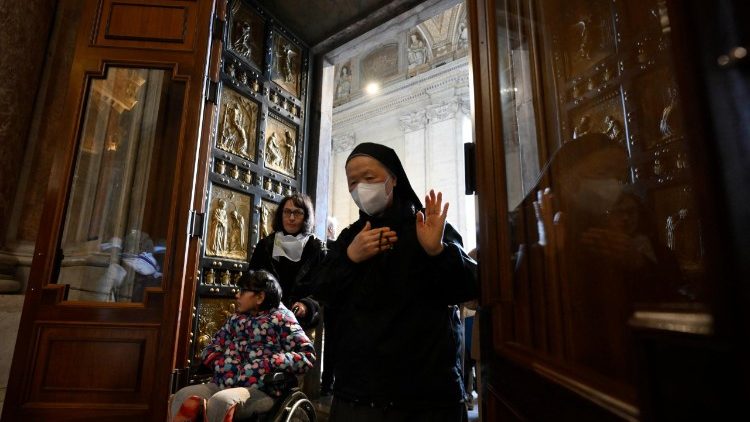 Pilgrims of all walks of life made their way through the Holy Door