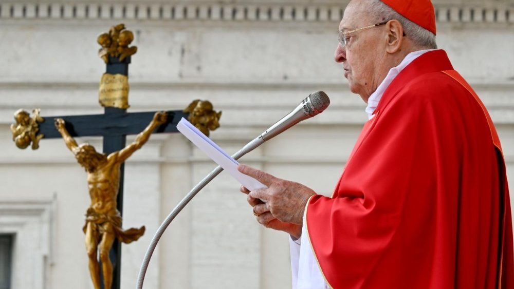 Кардынал Леанарда Сандры ўзначаліў Святую Імшу ў Пальмовую нядзелю, 13 красавіка 2025 года
