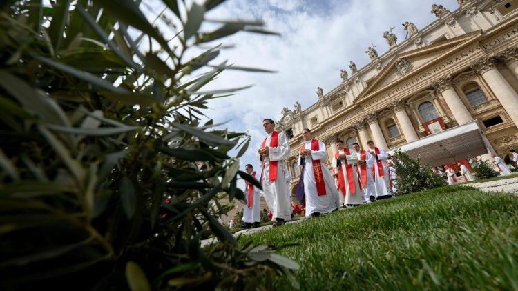 Palmsonntag auf dem Petersplatz