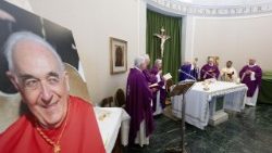 Sfântă Liturghie de comemorare a cardinalului Roberto Tucci,la zece ani de la moarte (Vatican, Capela din Palazzina Leon al XIII-lea, 14 aprilie 2025) 