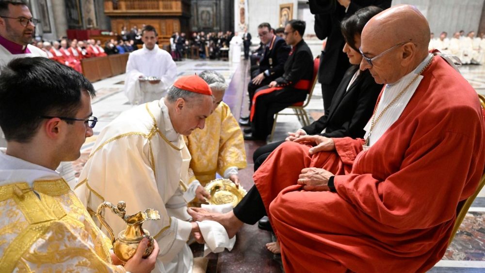 Le lavement des pieds. 