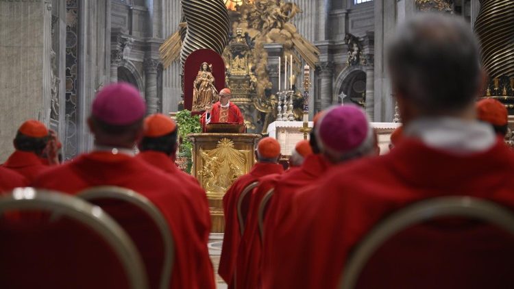 フェルナンデス枢機卿による「ノヴェンディアーリ」6日目のミサ　2025年5月1日　バチカン、聖ペトロ大聖堂