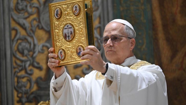 Under mässan pro Ecclesia firad efter konklaven 