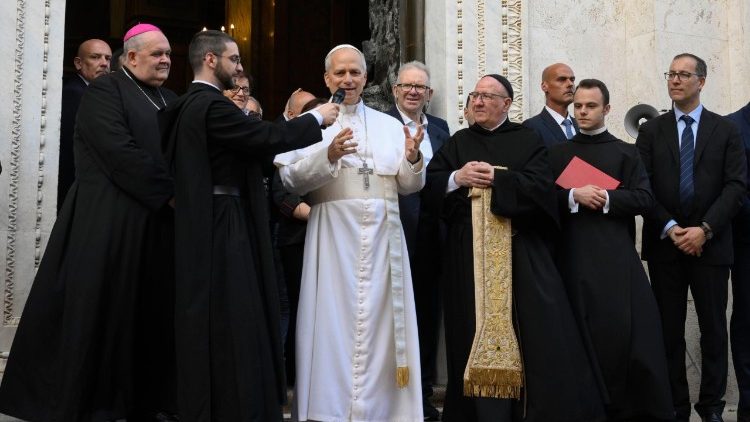 Pope Leo XIV makes first excursion to Marian shrine just outside of Rome
