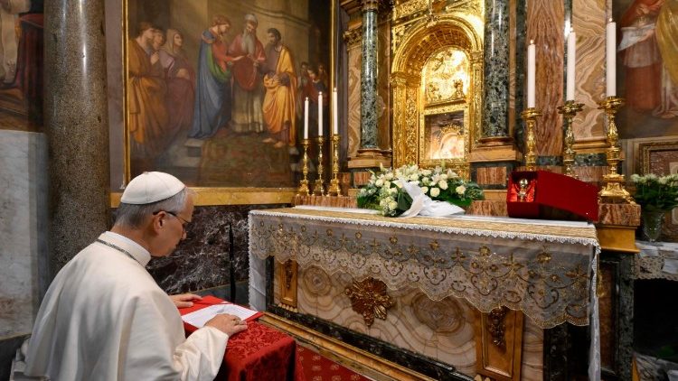 Papst Leo in Genazzano