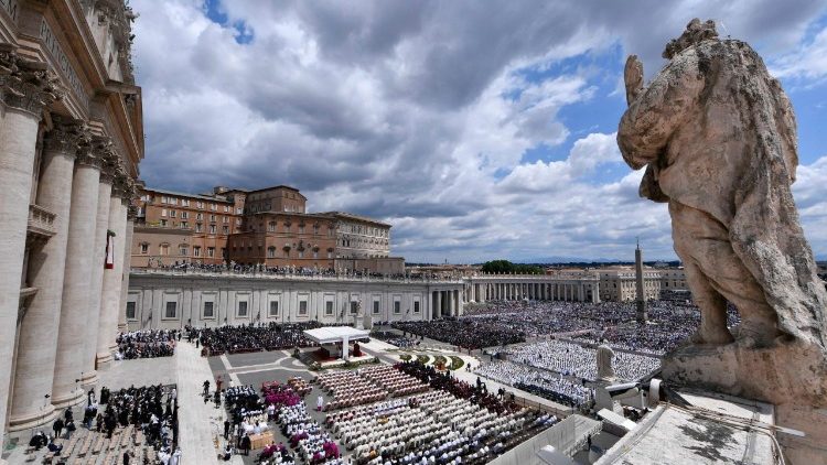 Blick auf den Petersplatz 