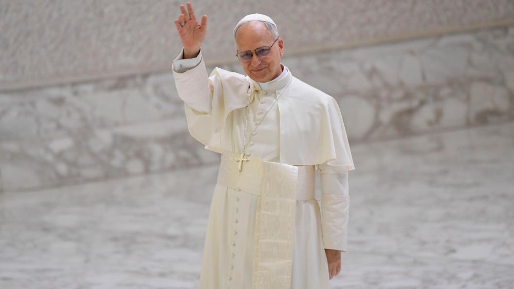 Папа падчас аўдыенцыі для Рымскай курыі і структур Ватыкана