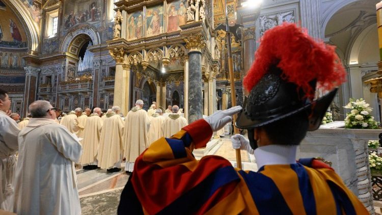 Լատերանի Սուրբ Յովհաննէս Պազիլիքայի մէջ պատարագ