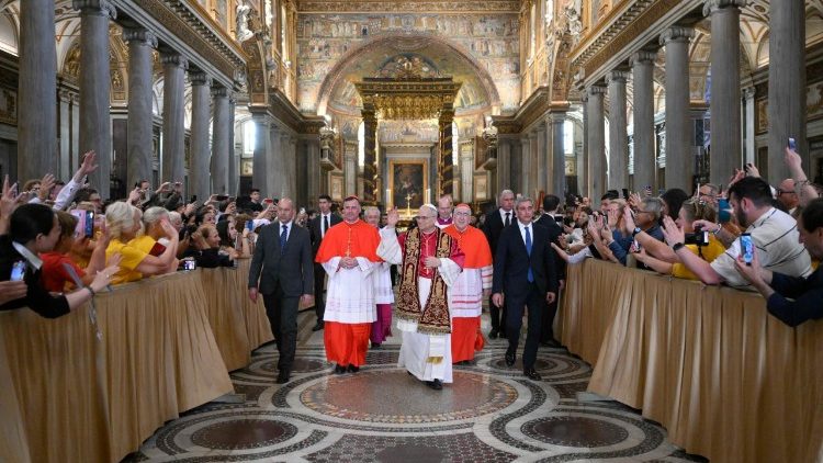 El Papa León XIV en Santa María la Mayor
