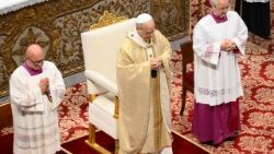 Msza św., podczas której 11 diakonów przyjmuje święcenia prezbiteriatu z rąk Papieża Leona XIV