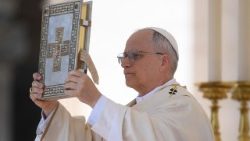 File photo of Pope Leo XIV celebrating Holy Mass