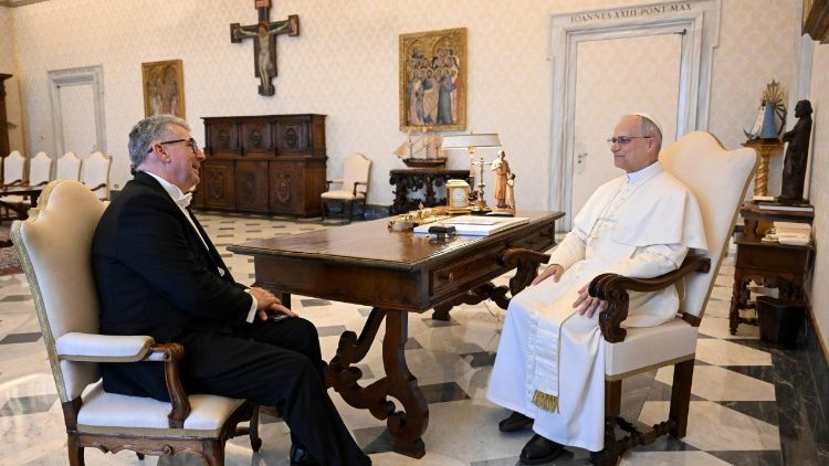 Папа падчас размовы з новым паслом Аўстраліі з Кітам Джонам Пітам