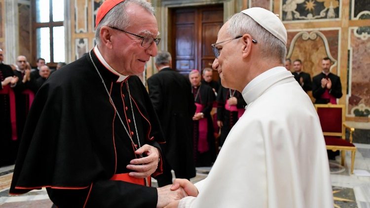 Le cardinal Parolin et Léon XIV