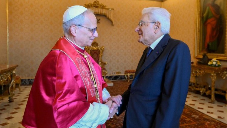 திருத்தந்தையுடன் இத்தாலிய அரசுத் தலைவர் 