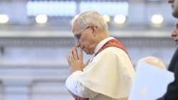 Papież Leon XIV podczas jednego ze spotkań Roku Świętego