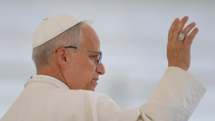 Påven Franciskus under den allmänna audiensen 