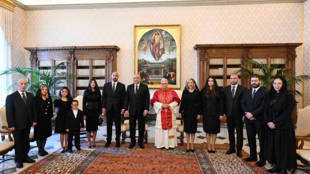 Аўдыенцыя Папы Льва XIV для прэзідэнта Лівана Жозэфа Ауна