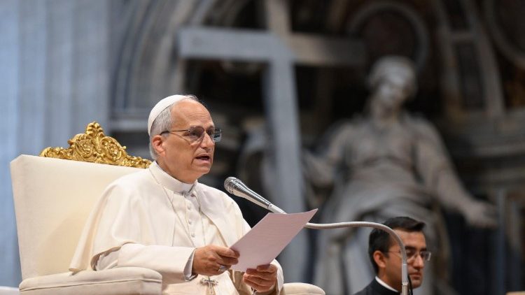 教皇レオ14世、 聖年のための謁見で　2025年6月14日　　バチカン・聖ペトロ大聖堂