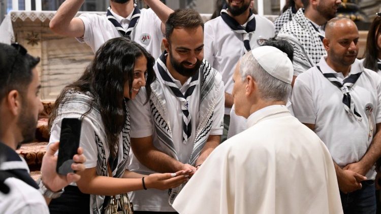 O Papa Leão XIV na Audiência Jubilar na Basílica de São Pedro