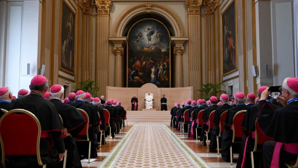 Аўдыенцыя для Канферэнцыі Біскупаў Італіі