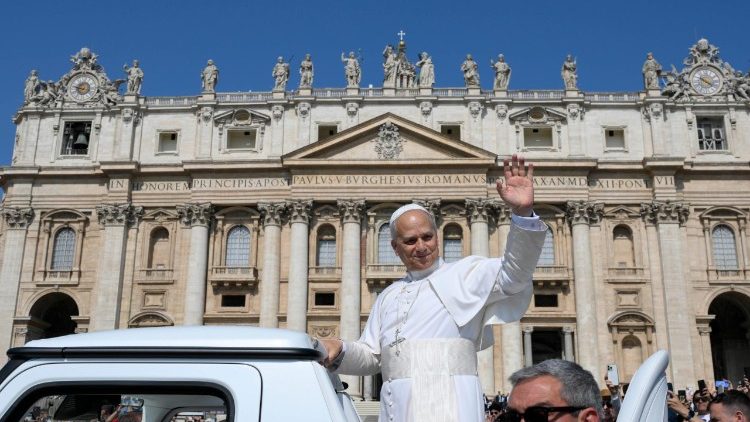 教皇レオ14世　2025年6月18日の一般謁見　バチカン・聖ペトロ広場