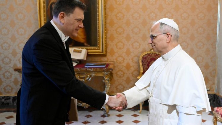 J. Ambrazevichius popiežiaus Leono XIV audiencijoje 