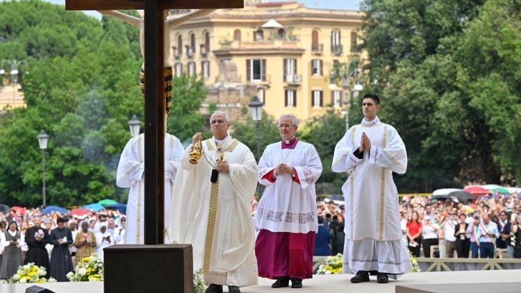  Popiežius Leonas XIV Laterane Devintinių sekmadienį