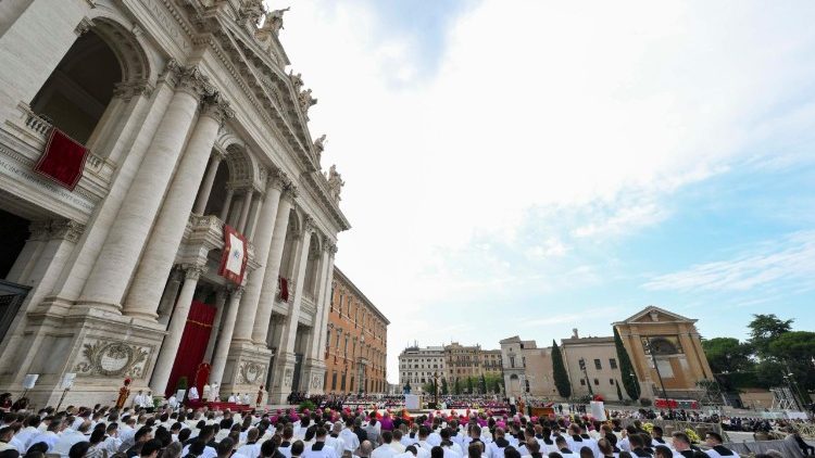 Падчас святочнай Імшы ва ўрачыстасць Найсвяцейшага Цела і Крыві Хрыста