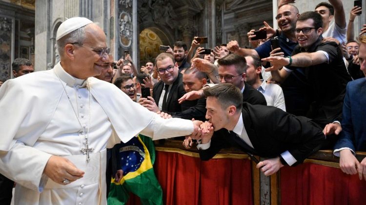 Pontífice encontra 4 mil seminaristas na terça (24/06) na Basílica de São Pedro durante o Jubileu