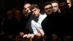 Падчас сустрэчы Папы з семінарыстамі