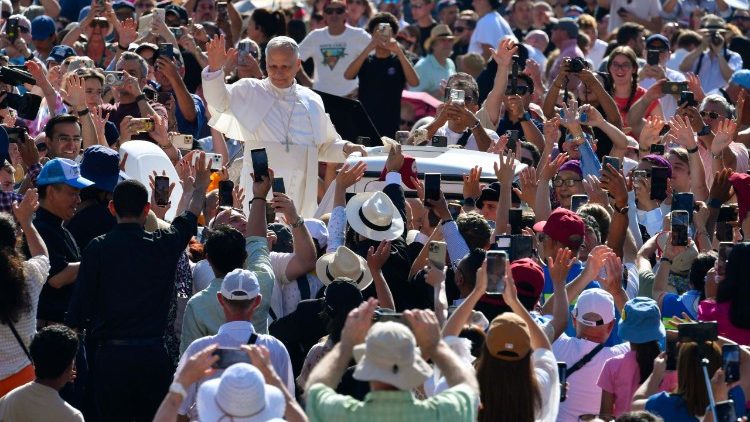 Papież wśród wiernych