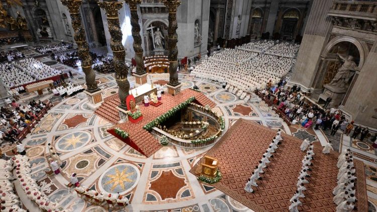 Lors de la messe d'ordinations sacerdotales, en la solennité du Sacré-Cœur de Jésus