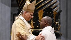 Le Saint-Père lors de la messe d'ordination de 32 nouveaux prêtres ce vendredi 27 juin. 