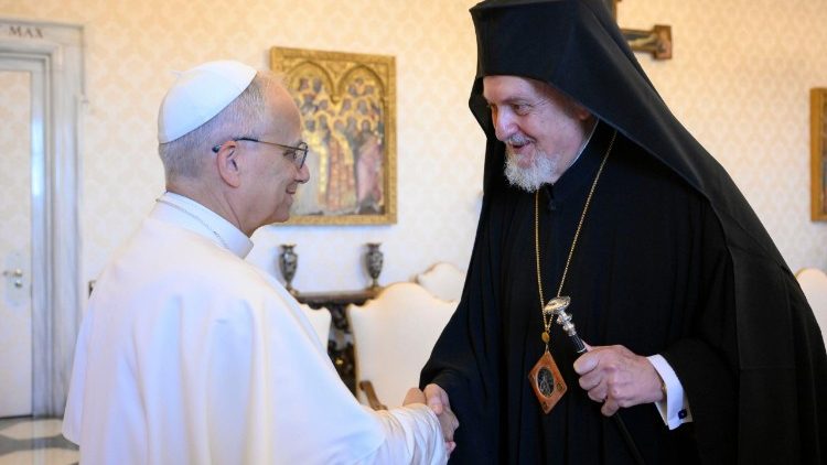 Pope Leo XIV receives the delegation of the Ecumenical Patriarchate of Constantinople 