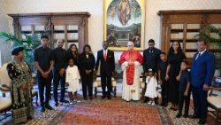 Pope Leo XIV receives the President of the Republic of Equatorial Guinea, Mr. Teodoro Obiang Nguema Mbasogo, in the Vatican